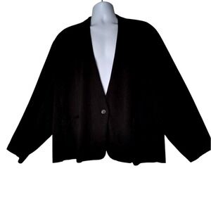 Ryan Wythe Women's Plus 5X Black Stretch Blazer Business Casual Work Jacket